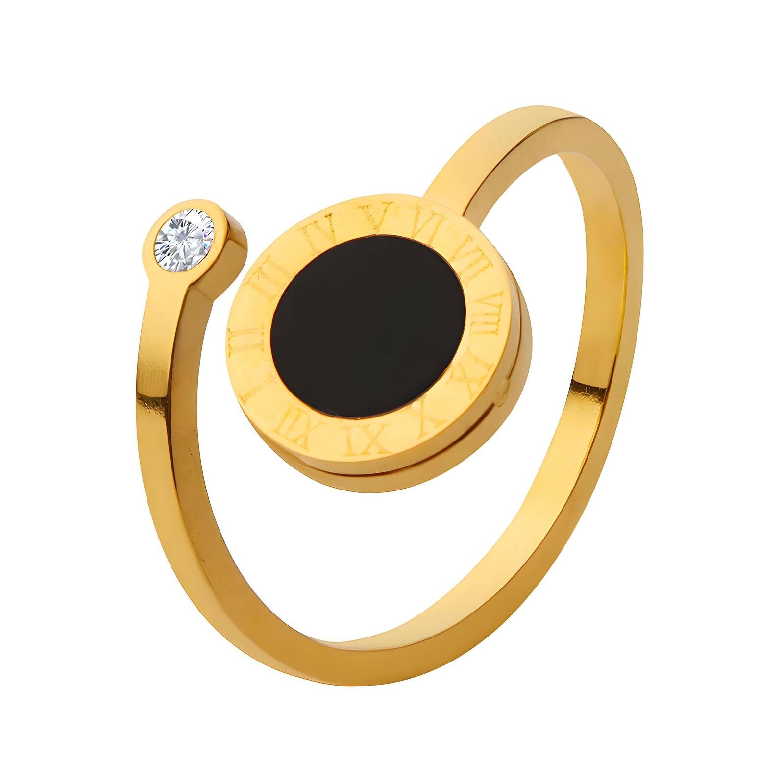 Ring, 18K Gold Plated Steel - JewelJiveLatest Jewelry