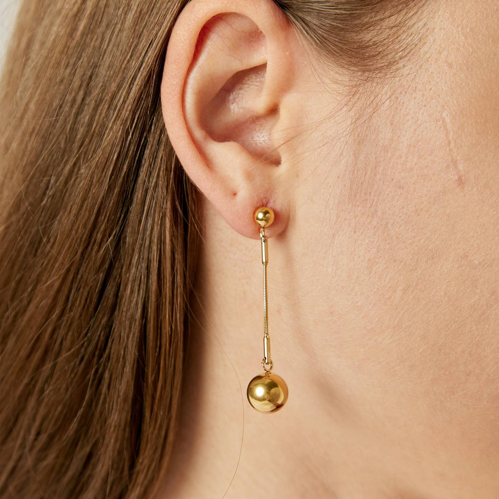 Earrings, 18K Gold Plated Steel - JewelJiveLatest Jewelry